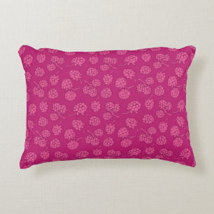 Magenta Berry Pattern Decoratief Kussen