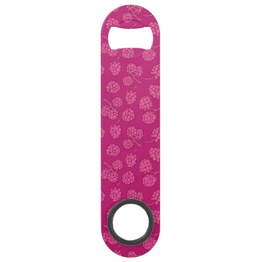 Magenta Berry Pattern Speed Flessenopener (Voorkant)