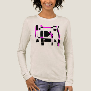 Magenta Black Gameboard geometrische MCM look groo Tri-Blend Shirt