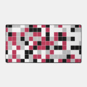 Magenta Black met meerdere kleuren Bureaumat (Voorkant)