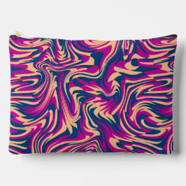 Magenta Blue Beige Abstracte Fluid Wave wervelinge Etui