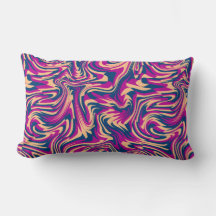 Magenta Blue Beige Abstracte Fluid Wave wervelinge