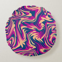 Magenta Blue Beige Abstracte Fluid Wave wervelinge