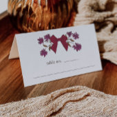 Magenta Bow Floral Trouwtafel Nummer