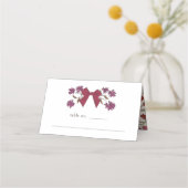 Magenta Bow Floral Trouwtafel Nummer (Voorkant)