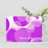 Magenta Bubbel Save The Date (Staand voorkant)