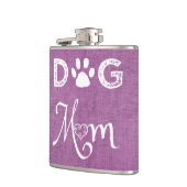 Magenta Burlap Flacon maman chien (Gauche)