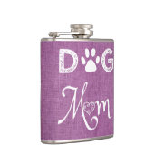 Magenta Burlap Flacon maman chien (Droite)