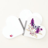 Magenta Butterfly Bush Notitieboek (Binnen)