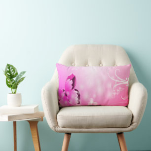Magenta Butterfly Kussen