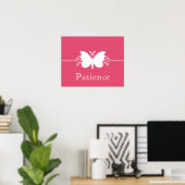 Magenta Butterfly spire Virtue Poster (Bureau à domicile)