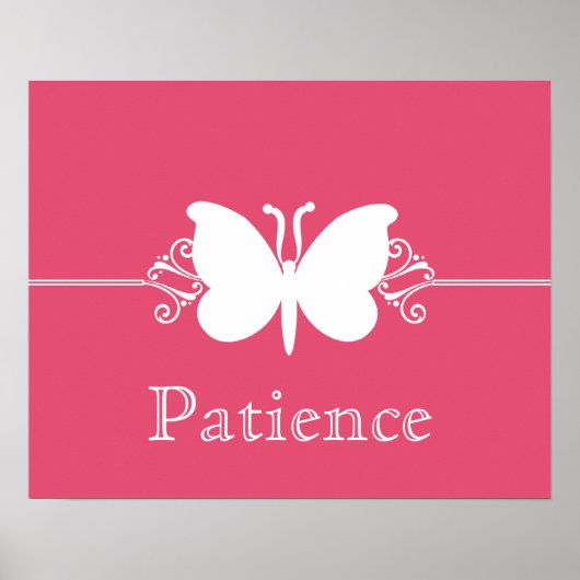 Magenta Butterfly spire Virtue Poster (Devant)