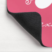 Magenta Butterfly Swirls Mousepad Muismat (Hoek)