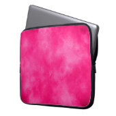 Magenta Cloud Effect Electronics Bag Laptop Sleeve (Voorkant Links)