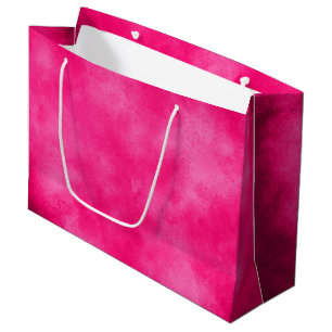 Magenta Cloud Effect Gift Bag Groot Cadeauzakje