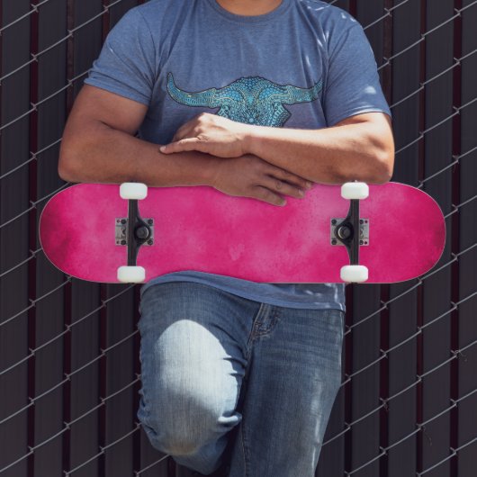 Magenta Cloud Effect Skateboard (Buiten 3)