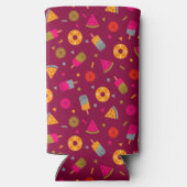 Magenta colorful summer ice-cream pattern (Achterkant)