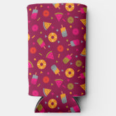 Magenta colorful summer ice-cream pattern (Voorkant)