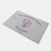 Magenta Conch Shell Doormat Deurmat (Schuin)