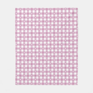 Magenta-controles Fleece Deken