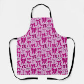 Magenta Coquette Bows Hearts Girly Schort (Voorkant)