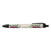 Magenta Country Floral Zwarte Inkt Pen (Bovenkant)