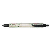 Magenta Country Floral Zwarte Inkt Pen (Achterkant)