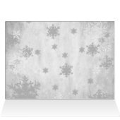 Magenta Cute Snowman Carte de voeux (Intérieur Horizontal (Haut))