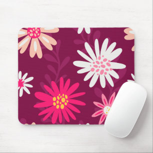 Magenta Daisy Design Muismat