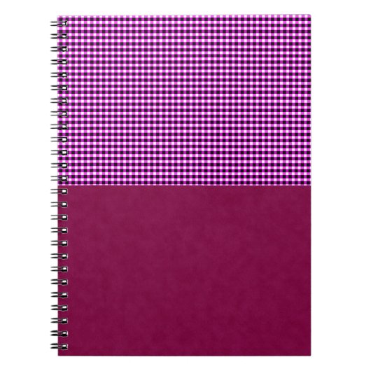 Magenta Denim Et Tartan, Carnet (Devant)