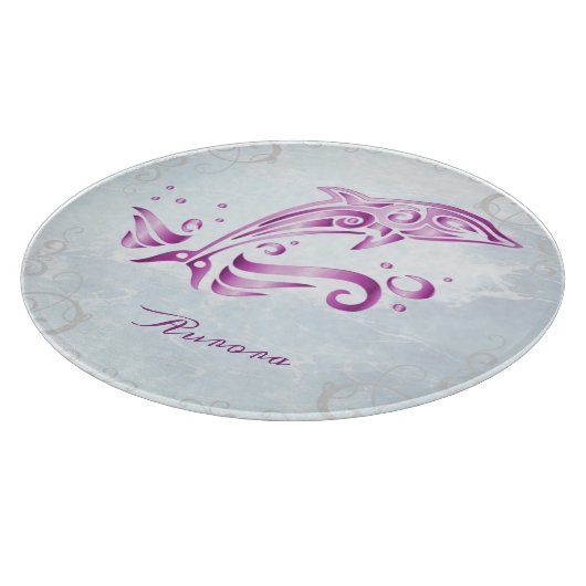 Magenta Dolphin - Aangepast Snijplank (Hoek)