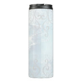 Magenta Dolphin Personalized Thermal Tumbler Thermosbeker (Achterkant)