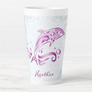 Magenta Dolphin Persoonlijke Latte Mok