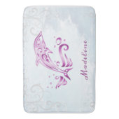 Magenta Dolphin Speciaal Bath Mat (Voorkant Verticaal)
