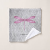Magenta Dragonfly Damas (Gant de toilette)