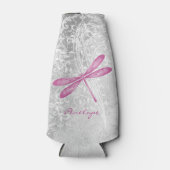 Magenta Dragonfly Glacière de bouteille personnali (Devant)