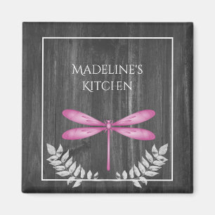 Magenta Dragonfly Magnet