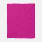 Magenta (effen kleur) fleece deken (Voorkant)