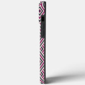 Magenta en blauw patroon Case-Mate iPhone case (Achterkant / Links)