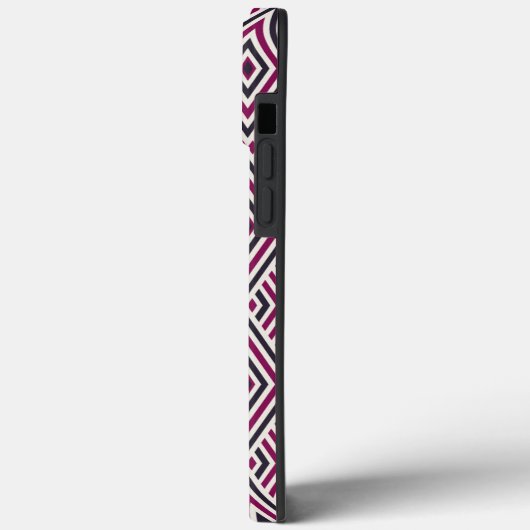 Magenta en blauw patroon Case-Mate iPhone case (Achterkant / Links)