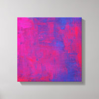 Magenta en Blue Abstract schilderen
