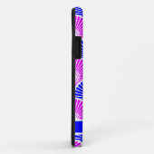 Magenta en Blue Chinese Semi Circle Wave Pattern Case-Mate iPhone Case (Achterkant/rechts)