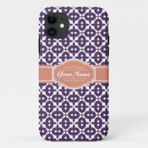 Magenta en Zalm Decoratieve Omvergooien Gepersonal iPhone 11 Hoesje