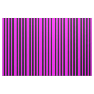 Magenta en zwarte gestripte katoenen kleding stof