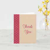 Magenta et Carte de remerciements de diamants Art (Fleur jaune)