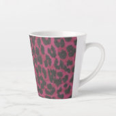 Magenta et Latte Mug Empreinte de léopard noir (Droite)