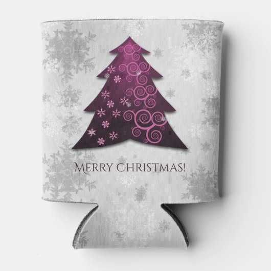 Magenta Festive Arbre de Noël Glacière (Devant)