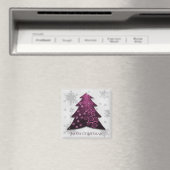 Magenta Festive kerstboom Magnet Magneet (Insitu (Vaatwasser))