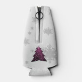 Magenta Festive kerstboomfles Koelaar Flesjeskoeler (Achterkant)