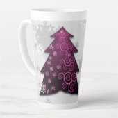 Magenta Festive kerstboomlatte Mok (Linkerhoek)